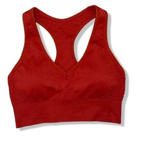 "The Beginning Of" Los Angeles Yoga Top S/M Medium Vermillion (Red)
